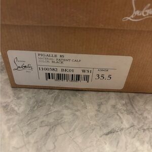 Christian Louboutin Black Patent Calf Heels